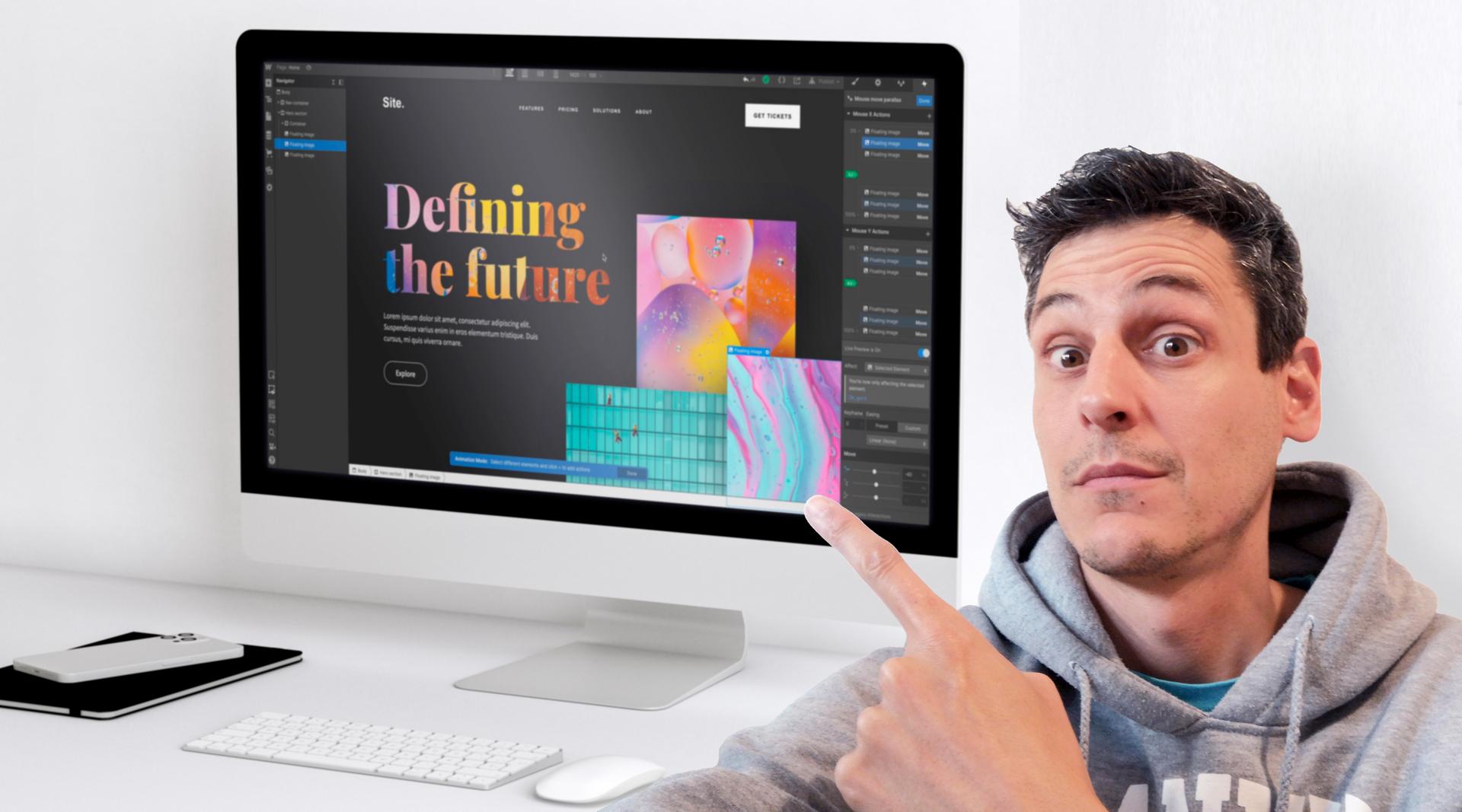 Primeras impresiones con Webflow.