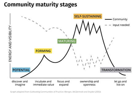 Adaptación realizada por Emily Webber en su libro Building Successfull Communities of Practices
