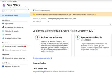 Flujos de usuarios (directivas)