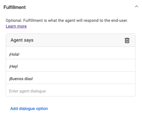undefined Chatbot con Dialogflow CX 8