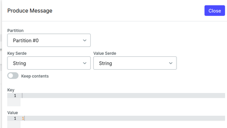 undefined produce message