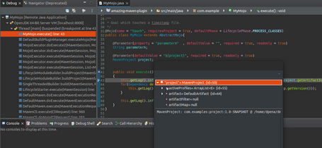 IDE Maven Pantallazo del IDE