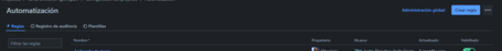 Configuración de automatización Configuración de automatización