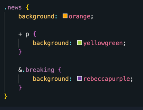 CSS Ejemplo de CSS utilizando anidaciones