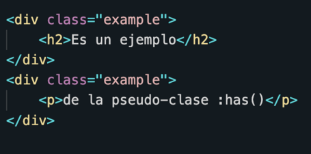 :has() Ejemplo de uso :has() 1