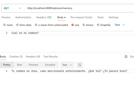 Demo Advisor Memory What is my name? Your name is Jose, as you mentioned earlier. How are you? Is that correct?