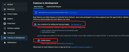 Docker Features in development Docker Features in development