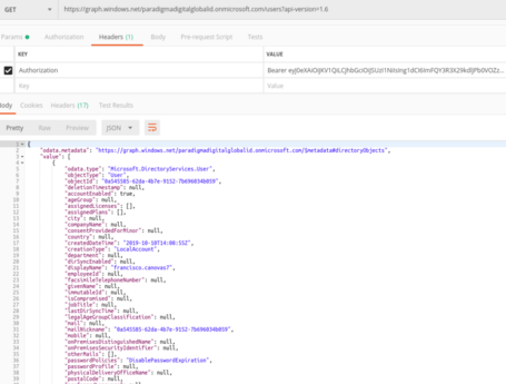 Obtención de los usuarios