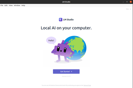 LM Studio desplegado