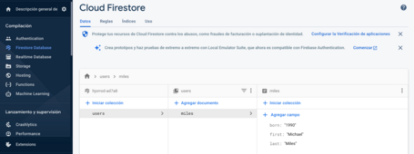 undefined Cloud Firestore 1