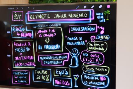 undefined Facilitación gráfica de la Keynote de Javier Recuenco en Agile Real Life, Summer Edition