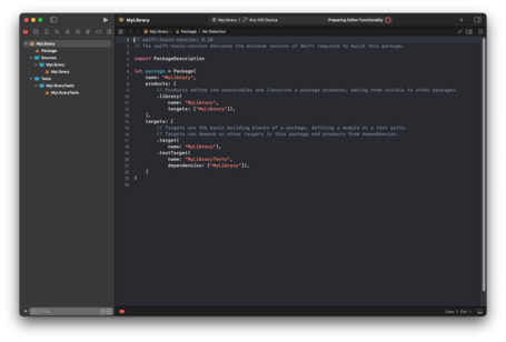 Componentes Elementos que componen un package en swift