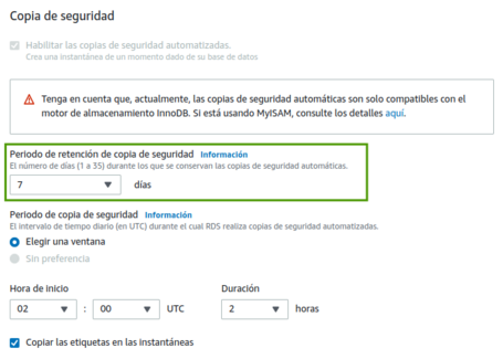 “Copia de Seguridad” en la base de datos. “Copia de Seguridad” en la base de datos.