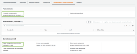 Backups no tiene en cuenta el tiempo en el que la instancia RDS. Estos backups no tiene en cuenta el tiempo en el que la instancia RDS se encuentra parada.