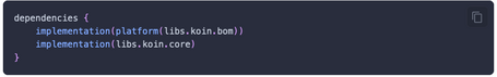 Dependencies Koin dependencies
