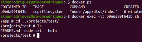 List files code Same file listing via command