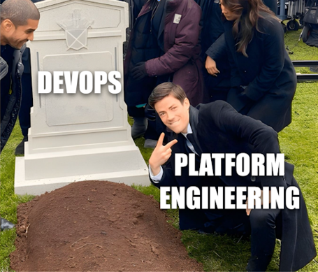 undefined Meme sobre DevOps y Platform Engineering