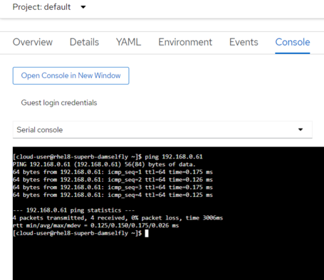 Ping desde la VM al Pod Ping desde la VM al Pod