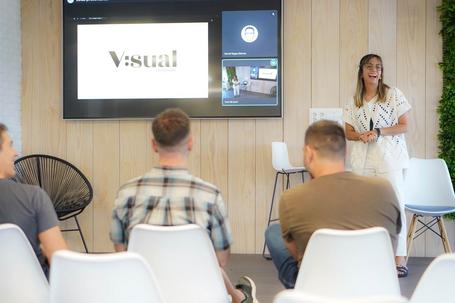 Presentación durante las Comunidades de Diseño.