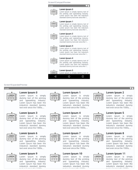 Previsualización de la pantalla