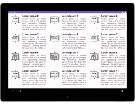 Resultado final en tablet