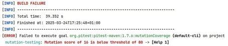 undefined Mutation coverage result