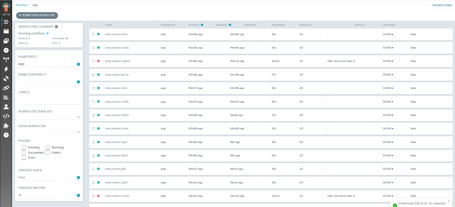 resultados de workflow de prueba en argo workflows