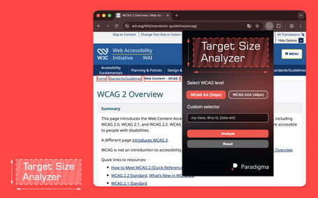 Target Size Analyzer App