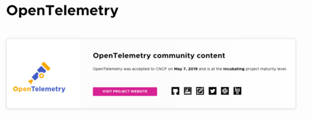 Trazabilidad distribuida con OpenTelemetry3. OpenTelemetry fue aceptado por la CNCF (Cloud Native Computing Foundation) en 2019.