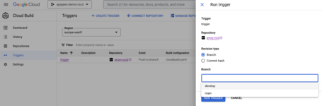 Trigger creado vía Terraform Trigger creado vía Terraform
