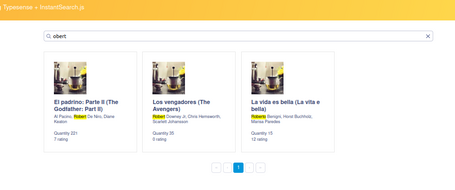 Portal Results when searching for "obert" on the portal
