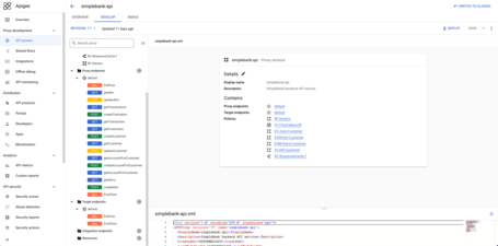 Vista principal de Apigee Vista principal de Apigee