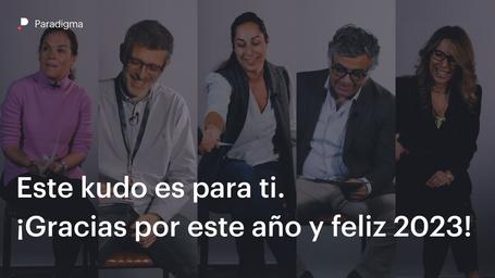 No se nos ocurre una manera mejor de terminar 2022 que enviando un kudo enorme dando las gracias a las personas que nos habéis acompañado estos últimos meses, compartiendo todo tipo de momentos: los buenos y los no tan fáciles. Gracias por estar siempre ahí. ¡Feliz 2023!