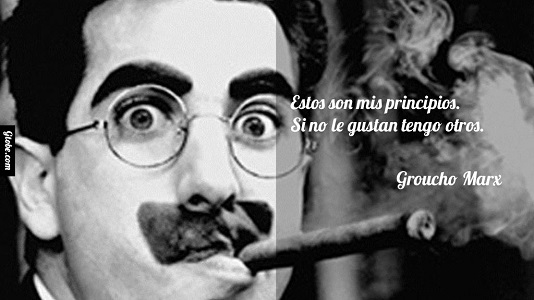 Resultado de imagen de groucho marx principios