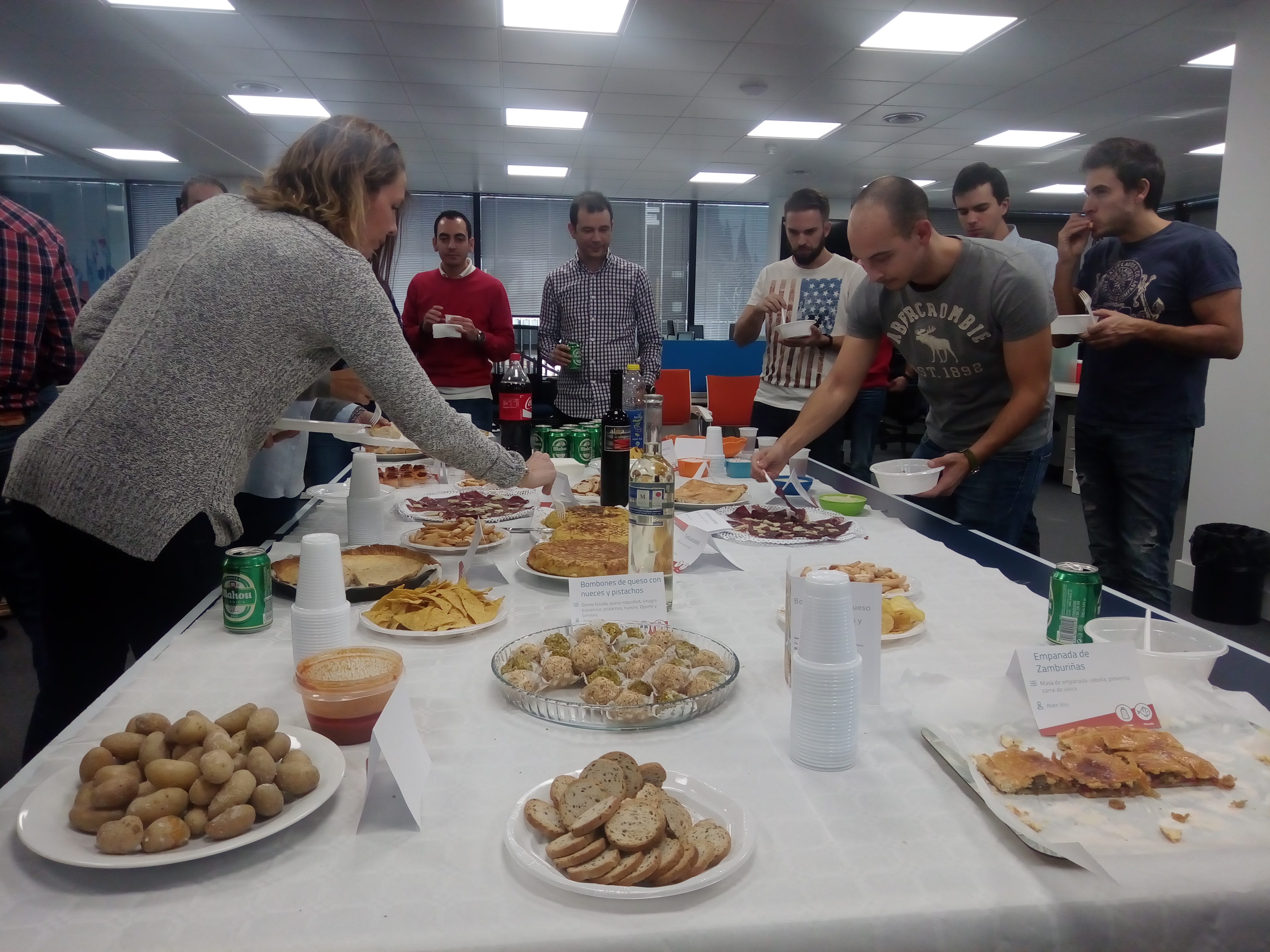 Buffet navideño en las oficinas de Paradigma
