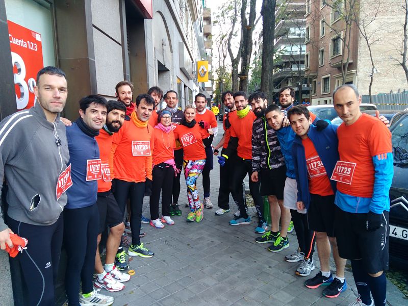 Algunos compañeros de Paradigma en la Carrera de las Empresas