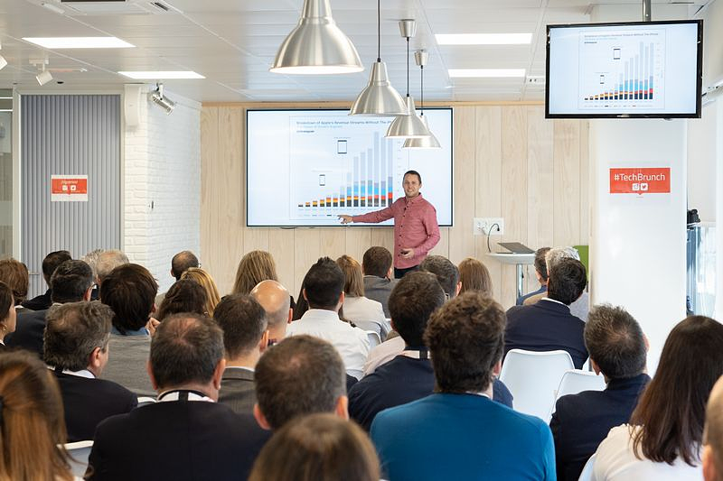 Nacho Herranz en una de las charlas de nuestros TechBrunch sobre Innovación.