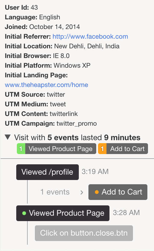 tracking of individual users with Digital Analytics